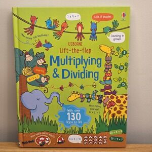 Usborne Lift the Flap Multiplying and Dividing Kids Educational‎ Math Book